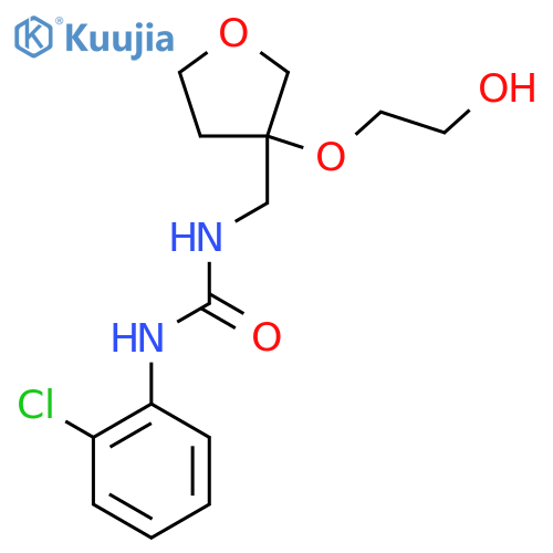 1-(2-chlorophenyl)-3-{3-(2-hydroxyethoxy)oxolan-3-ylmethyl}urea structure