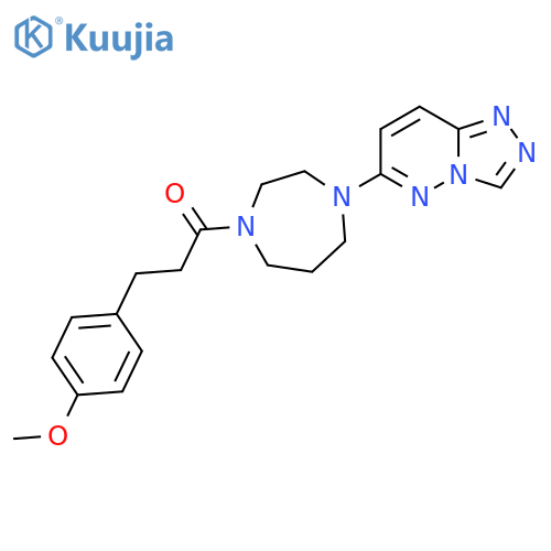 3-(4-methoxyphenyl)-1-(4-{1,2,4triazolo4,3-bpyridazin-6-yl}-1,4-diazepan-1-yl)propan-1-one structure