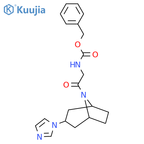 benzyl N-{2-3-(1H-imidazol-1-yl)-8-azabicyclo3.2.1octan-8-yl-2-oxoethyl}carbamate structure