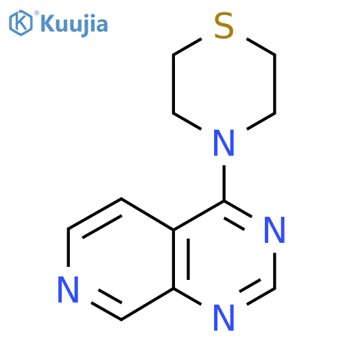 4-{pyrido3,4-dpyrimidin-4-yl}thiomorpholine structure