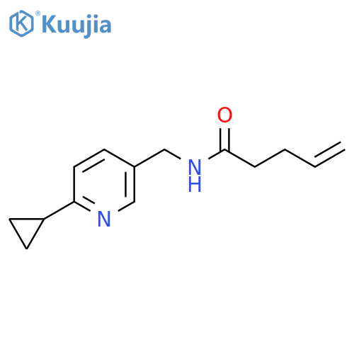 N-(6-cyclopropylpyridin-3-yl)methylpent-4-enamide structure