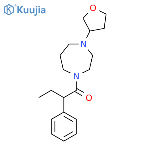 1-[4-(oxolan-3-yl)-1,4-diazepan-1-yl]-2-phenylbutan-1-one structure
