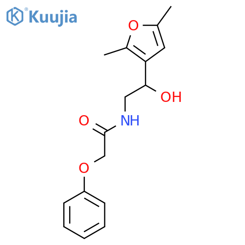 N-[2-(2,5-dimethylfuran-3-yl)-2-hydroxyethyl]-2-phenoxyacetamide structure