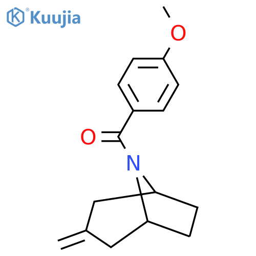8-(4-methoxybenzoyl)-3-methylidene-8-azabicyclo3.2.1octane structure
