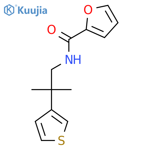 N-2-methyl-2-(thiophen-3-yl)propylfuran-2-carboxamide structure