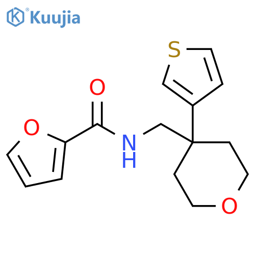 N-{4-(thiophen-3-yl)oxan-4-ylmethyl}furan-2-carboxamide structure