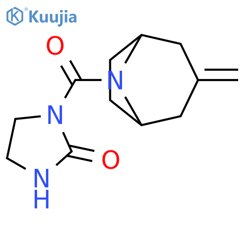 1-{3-methylidene-8-azabicyclo3.2.1octane-8-carbonyl}imidazolidin-2-one structure