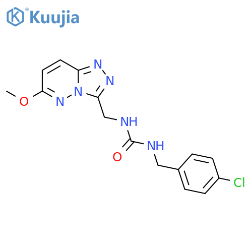 1-[(4-chlorophenyl)methyl]-3-({6-methoxy-[1,2,4]triazolo[4,3-b]pyridazin-3-yl}methyl)urea structure