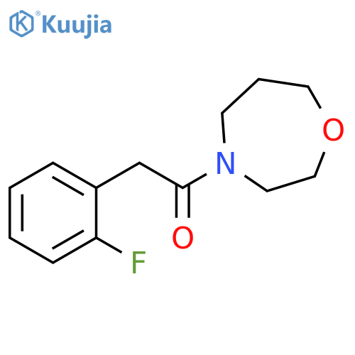 2-(2-fluorophenyl)-1-(1,4-oxazepan-4-yl)ethan-1-one structure