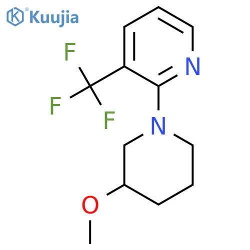2-(3-Methoxypiperidin-1-yl)-3-(trifluoromethyl)pyridine structure