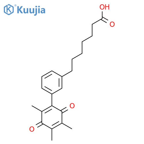 3-(2,4,5-Trimethyl-3,6-dioxo-1,4-cyclohexadien-1-yl)benzeneheptanoic Acid structure