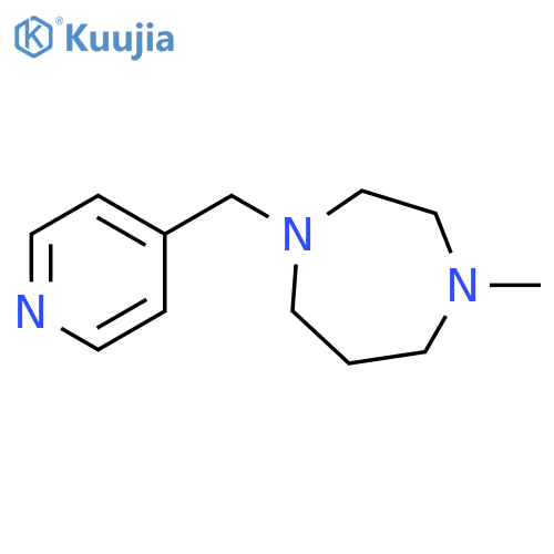 1-methyl-4-(pyridin-4-yl)methyl-1,4-diazepane structure