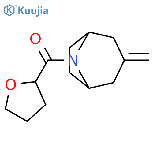 3-methylidene-8-(oxolane-2-carbonyl)-8-azabicyclo3.2.1octane structure
