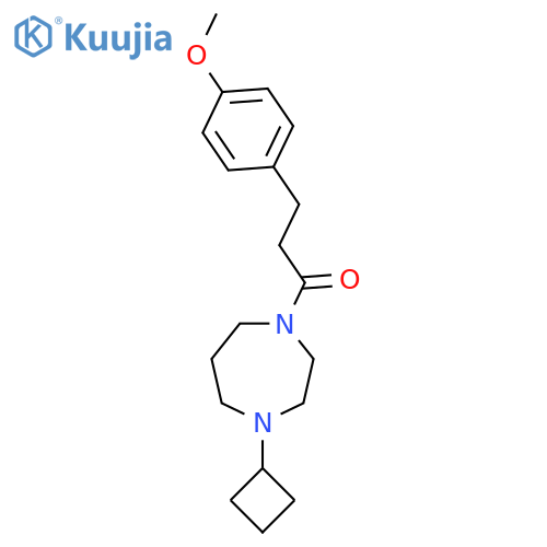 1-(4-Cyclobutyl-1,4-diazepan-1-yl)-3-(4-methoxyphenyl)propan-1-one structure