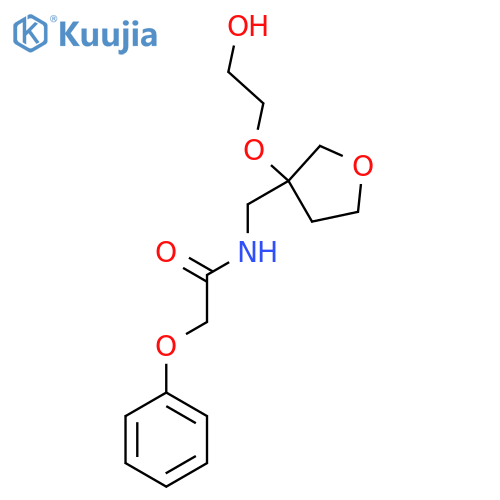 N-{3-(2-hydroxyethoxy)oxolan-3-ylmethyl}-2-phenoxyacetamide structure