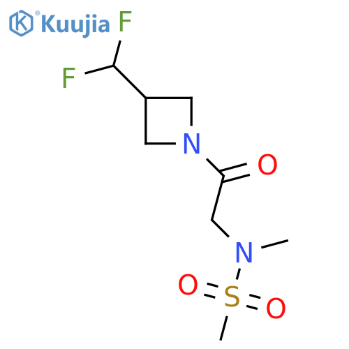 N-{2-3-(difluoromethyl)azetidin-1-yl-2-oxoethyl}-N-methylmethanesulfonamide structure