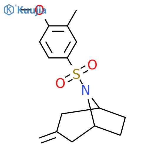 8-(4-methoxy-3-methylbenzenesulfonyl)-3-methylidene-8-azabicyclo3.2.1octane structure