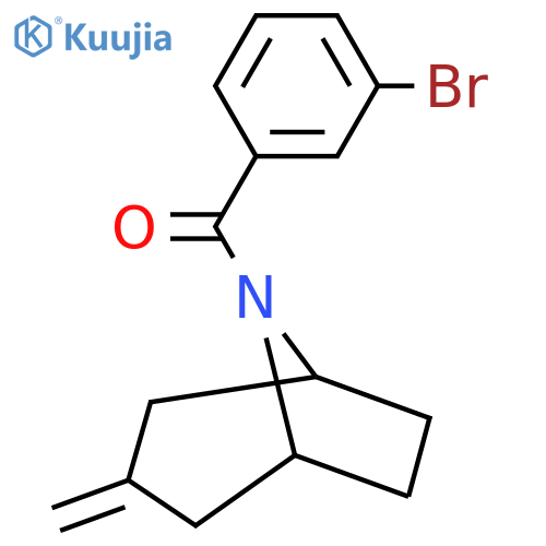 8-(3-bromobenzoyl)-3-methylidene-8-azabicyclo3.2.1octane structure