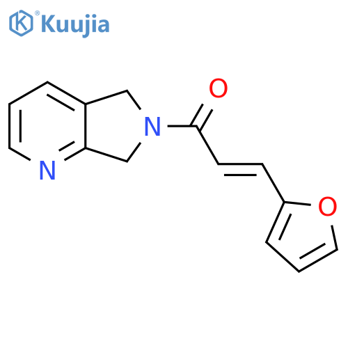 (2E)-3-(furan-2-yl)-1-{5H,6H,7H-pyrrolo3,4-bpyridin-6-yl}prop-2-en-1-one structure