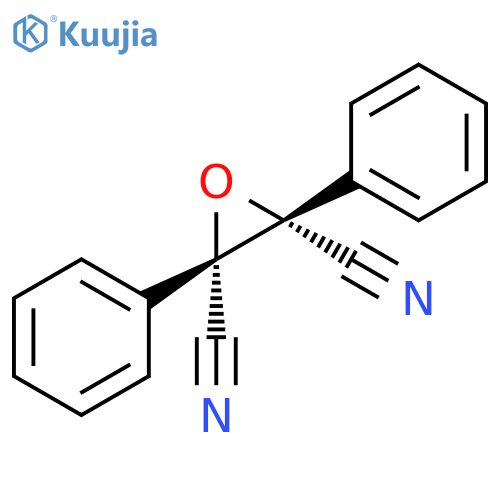 2,3-Oxiranedicarbonitrile, 2,3-diphenyl-, cis- (9CI) structure