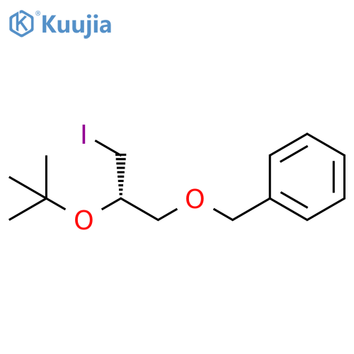 Benzene, [[2-(1,1-dimethylethoxy)-3-iodopropoxy]methyl]-, (S)- structure