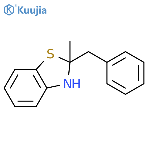 Benzothiazole, 2,3-dihydro-2-methyl-2-(phenylmethyl)- structure