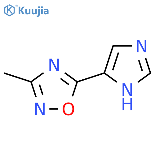 5-(1H-Imidazol-5-yl)-3-methyl-1,2,4-oxadiazole structure