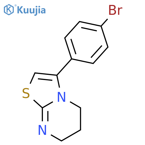 5H-Thiazolo[3,2-a]pyrimidine, 3-(4-bromophenyl)-6,7-dihydro- structure