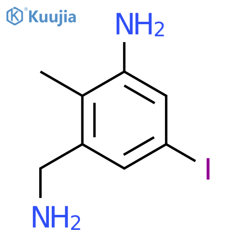 3-(Aminomethyl)-5-iodo-2-methylaniline structure