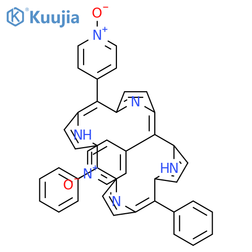 21H,23H-Porphine, 5,10-bis(1-oxido-4-pyridinyl)-15,20-diphenyl- structure