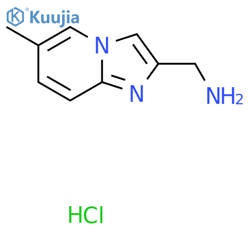 {6-methylimidazo1,2-apyridin-2-yl}methanamine hydrochloride structure