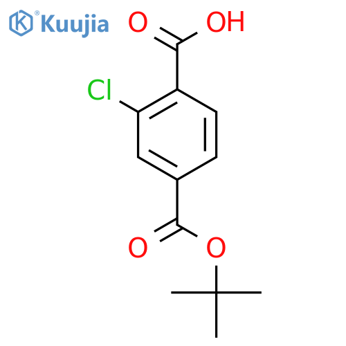 4-(tert-butoxy)carbonyl-2-chlorobenzoic acid structure