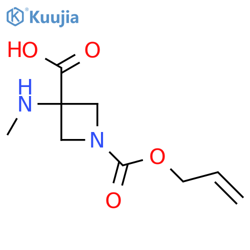 3-(methylamino)-1-(prop-2-en-1-yloxy)carbonylazetidine-3-carboxylic acid structure