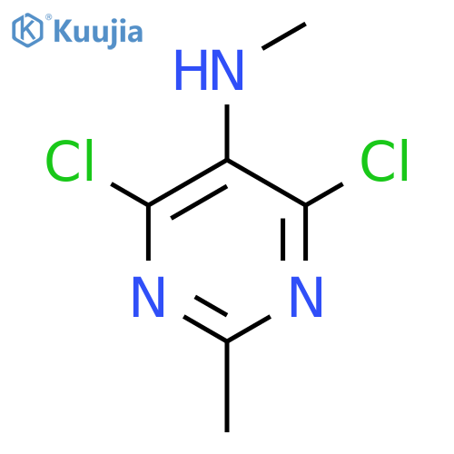 4,6-dichloro-N,2-dimethylpyrimidin-5-amine structure