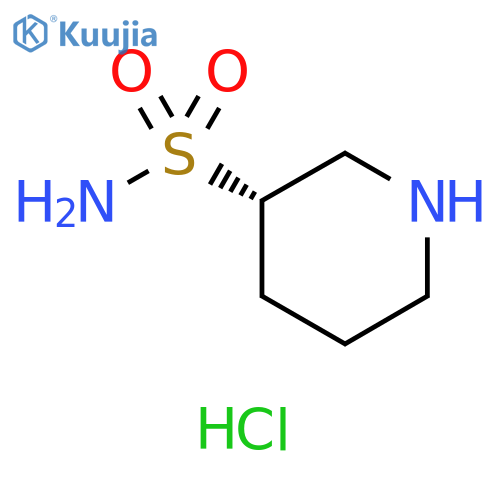 (3S)-piperidine-3-sulfonamide hydrochloride structure