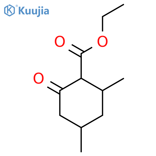 ethyl 2,4-dimethyl-6-oxocyclohexane-1-carboxylate structure