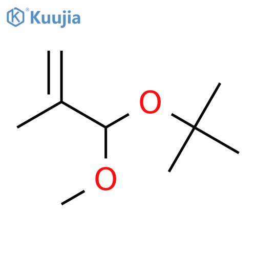 Methacrylaldehyde, tert-butyl methyl acetal structure