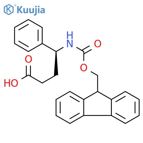 (S)-4-(9H-Fluoren-9-ylmethoxycarbonylamino)-4-phenyl-butyric acid structure