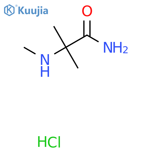 2-Methyl-2-(methylamino)propanamide hydrochloride structure