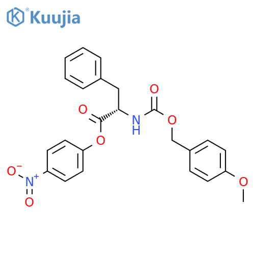 L-Phenylalanine, N-[[(4-methoxyphenyl)methoxy]carbonyl]-, 4-nitrophenyl ester structure