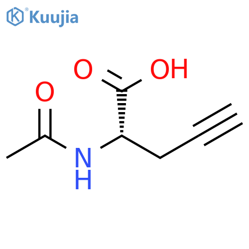 4-Pentynoic acid, 2-(acetylamino)-, (2S)- structure
