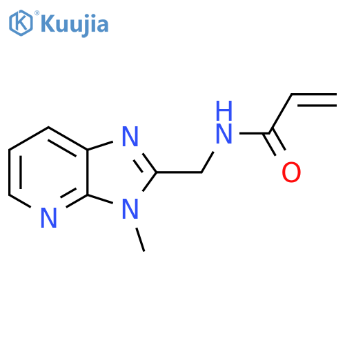 N-({3-methyl-3H-imidazo4,5-bpyridin-2-yl}methyl)prop-2-enamide structure