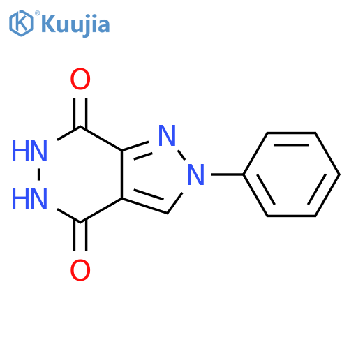 5,6-dihydro-2-phenyl-2H-Pyrazolo[3,4-d]pyridazine-4,7-dione structure