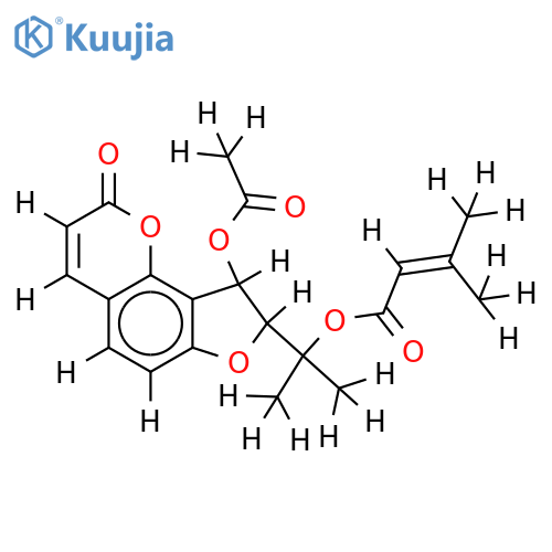3'-Acetoxy-4'-senecioloxy-2',3'-dihydrooroselol structure