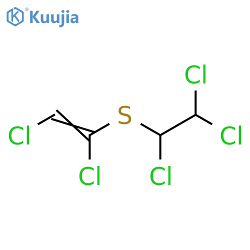ethene, 1,2-dichloro-1-[(1,2,2-trichloroethyl)thio]- structure