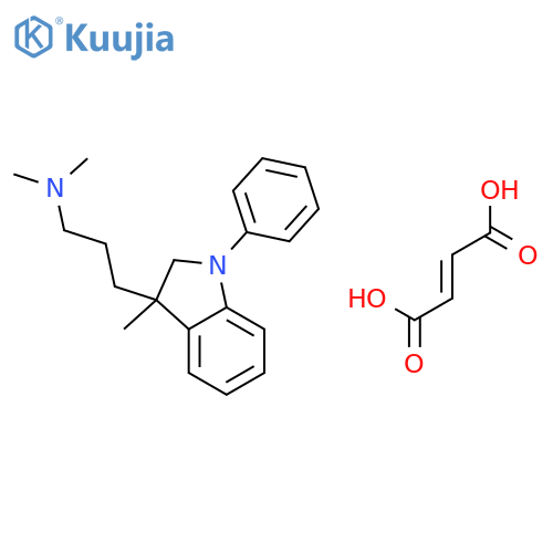 But-2-enedioic Acid;n,n-dimethyl-3-(3-methyl-1-phenyl-2h-indol-3-yl)propan-1-amine structure