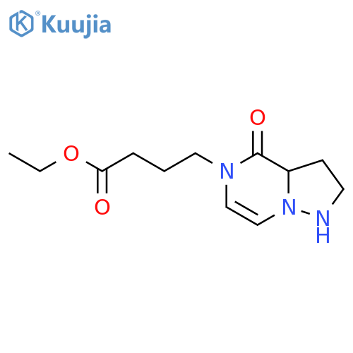 ethyl 4-{4-oxo-4H,5H-pyrazolo[1,5-a]pyrazin-5-yl}butanoate structure