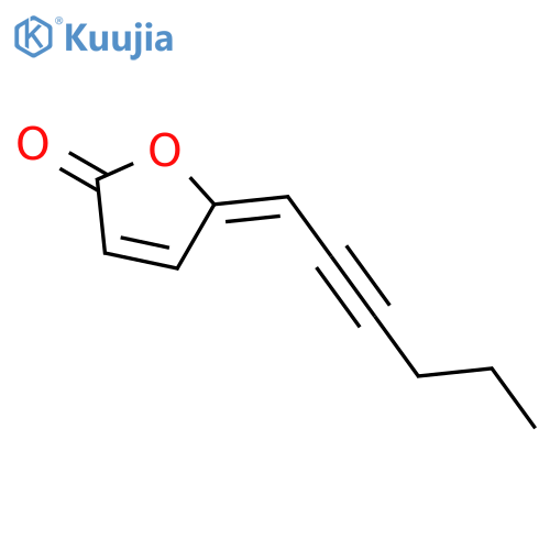 2(5H)-Furanone,5-(2-hexyn-1-ylidene)- structure