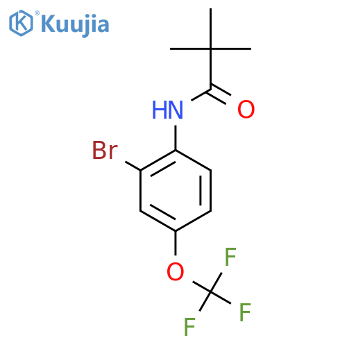 N-(2-bromo-4-(trifluoromethoxy)phenyl)pivalamide structure