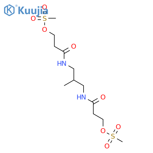 Propanamide,N,N'-(2-methyl-1,3-propanediyl)bis[3-[(methylsulfonyl)oxy]- (9CI) structure